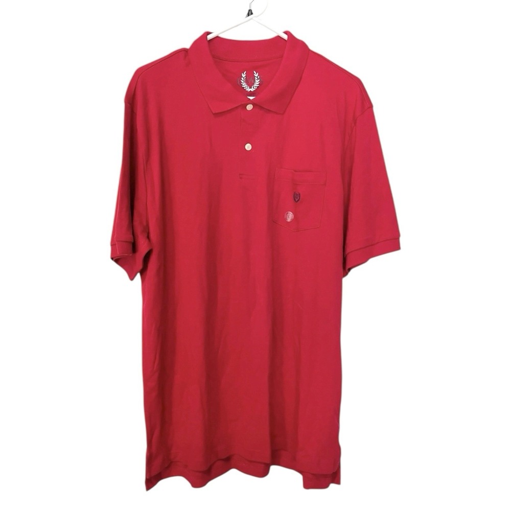 *New Chaps Large Polo Shirt Short Sleeve 100%‎ Cotton Stretch Old Money Casual